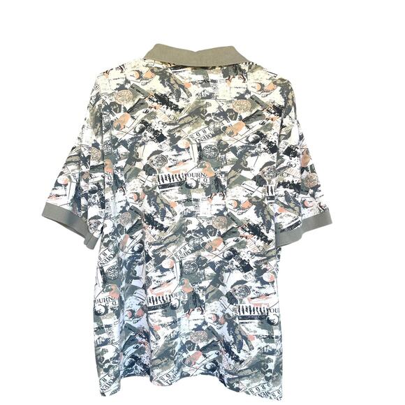 Vintage Munsingwear Golf Shirt Mens Medium Graphic Classics 90s Retro Active - Picture 2 of 7